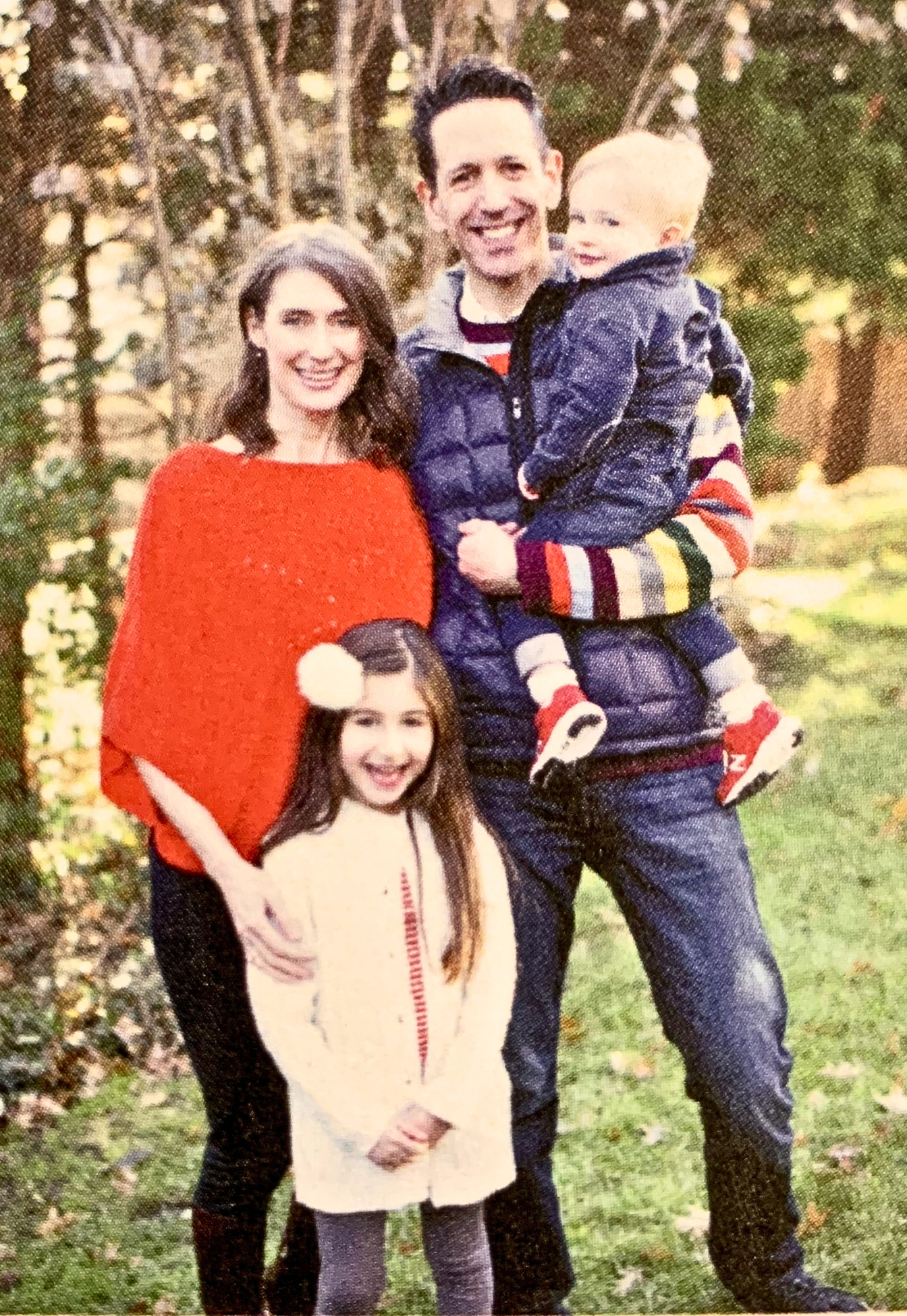 Dr. Brian Mattyhs Family of four outdoors in a park setting